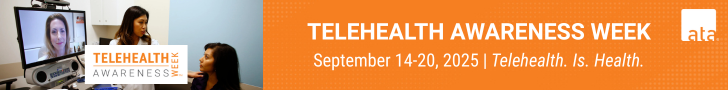 Telehealth Awareness Week September 10-14, 2025 Telehealth. Is. Health. (728 x 90 px) (2)